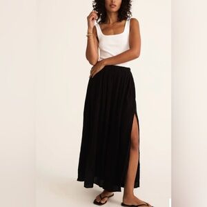 Z SUPPLY Reina Airy Skirt - Black